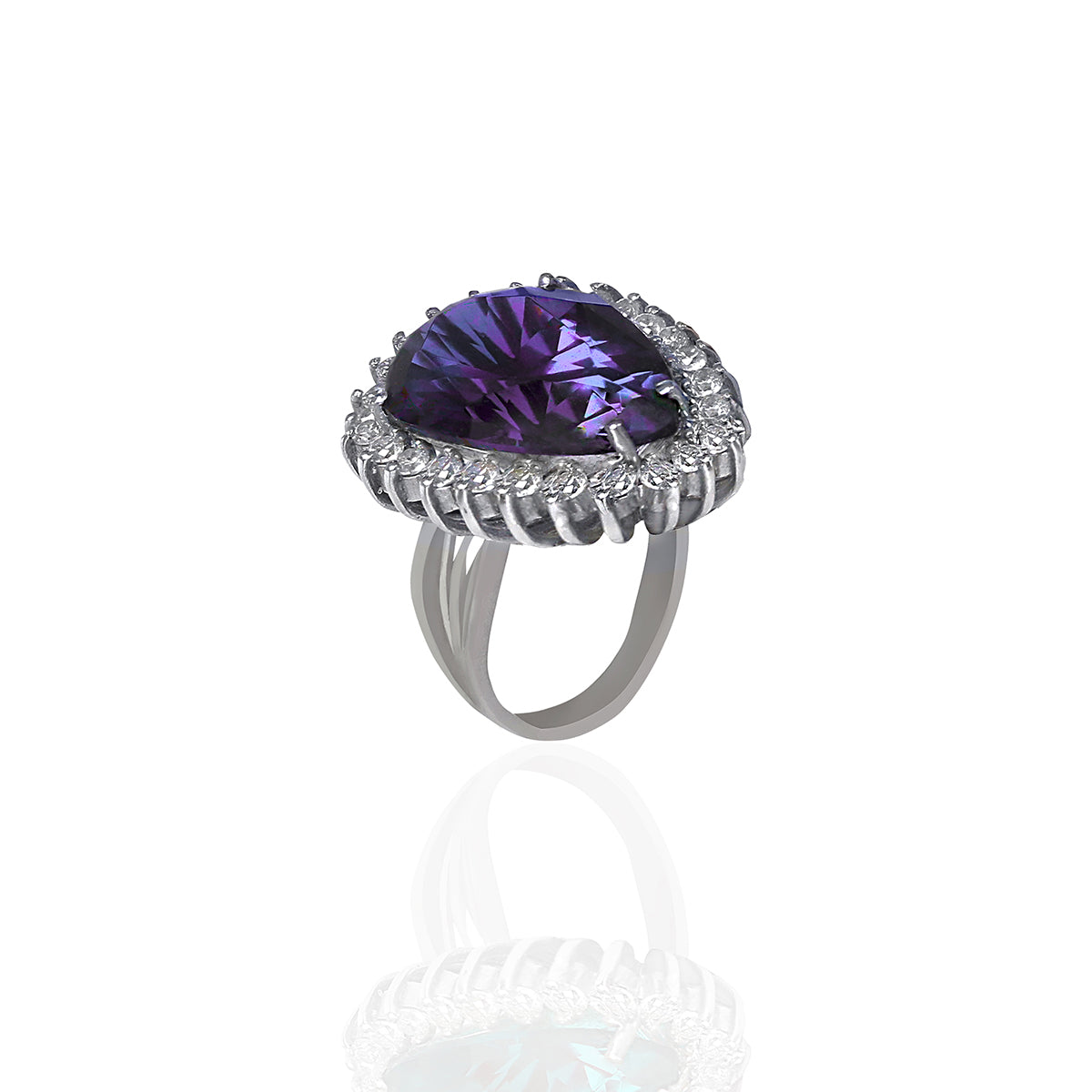 Sterling Silver Purple Ring