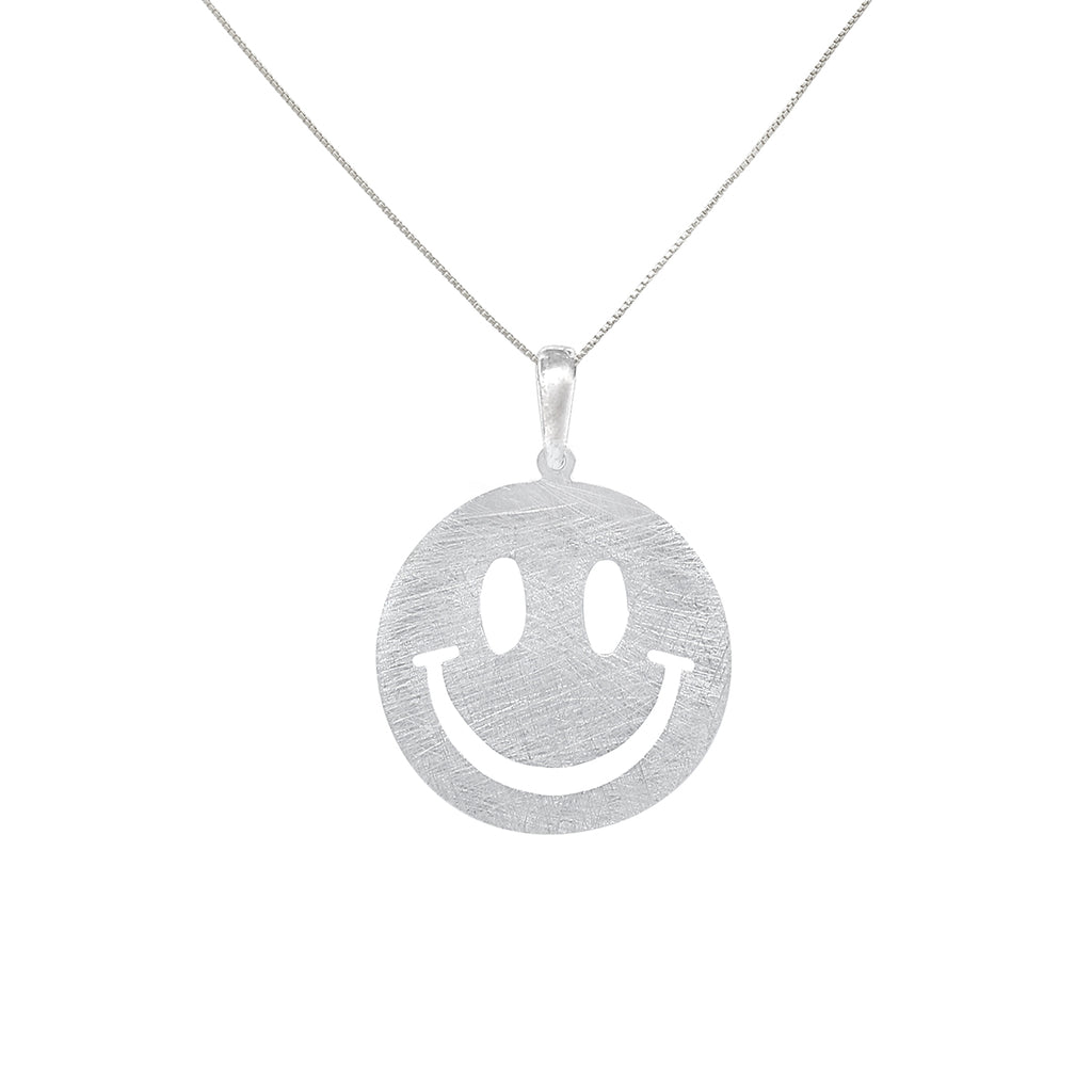 Silidia Sterling Silver Smile Face Pendant