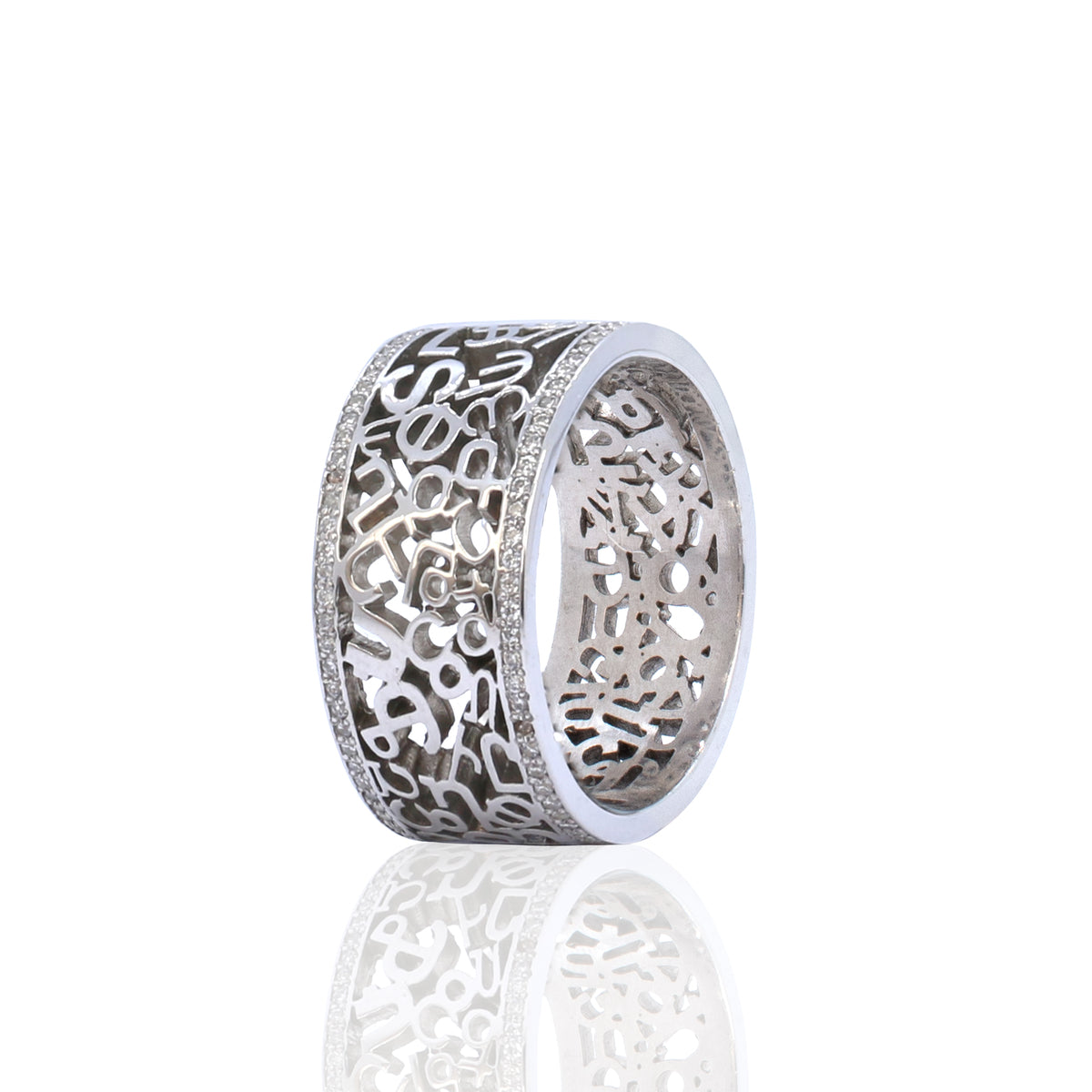 Silver Ring with Armenian Alphabet