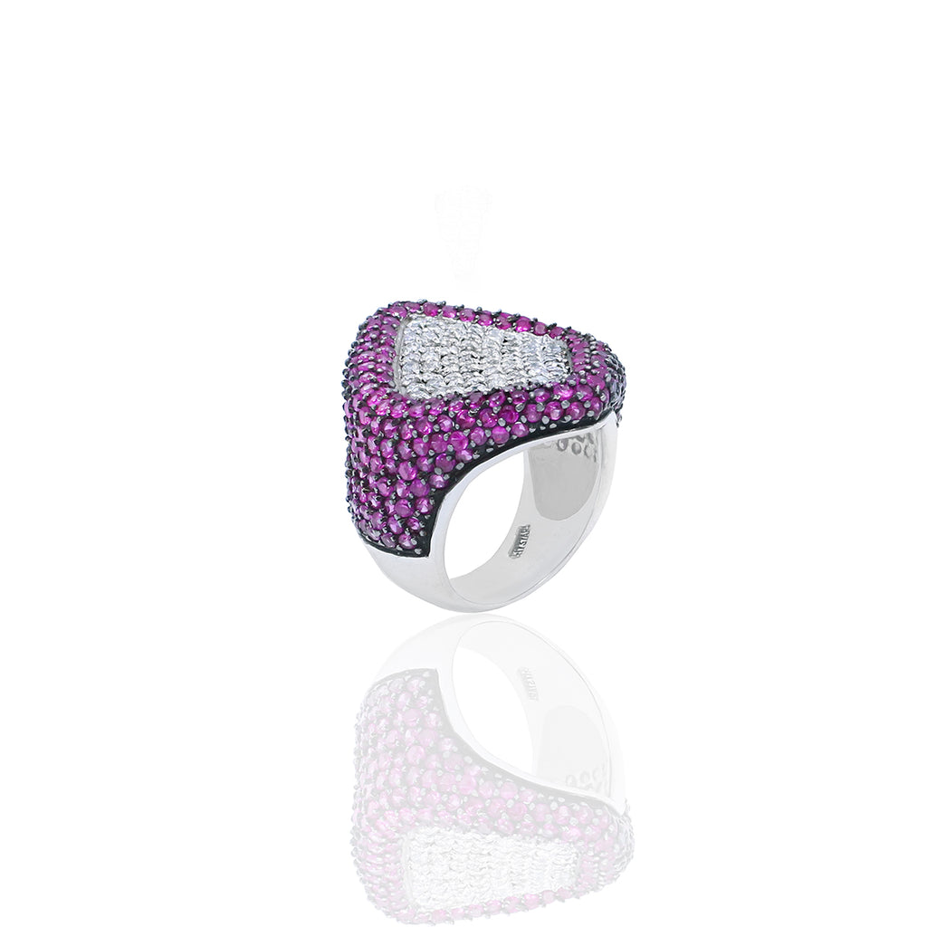 925 Sterling Silver Luxury Statement Ring