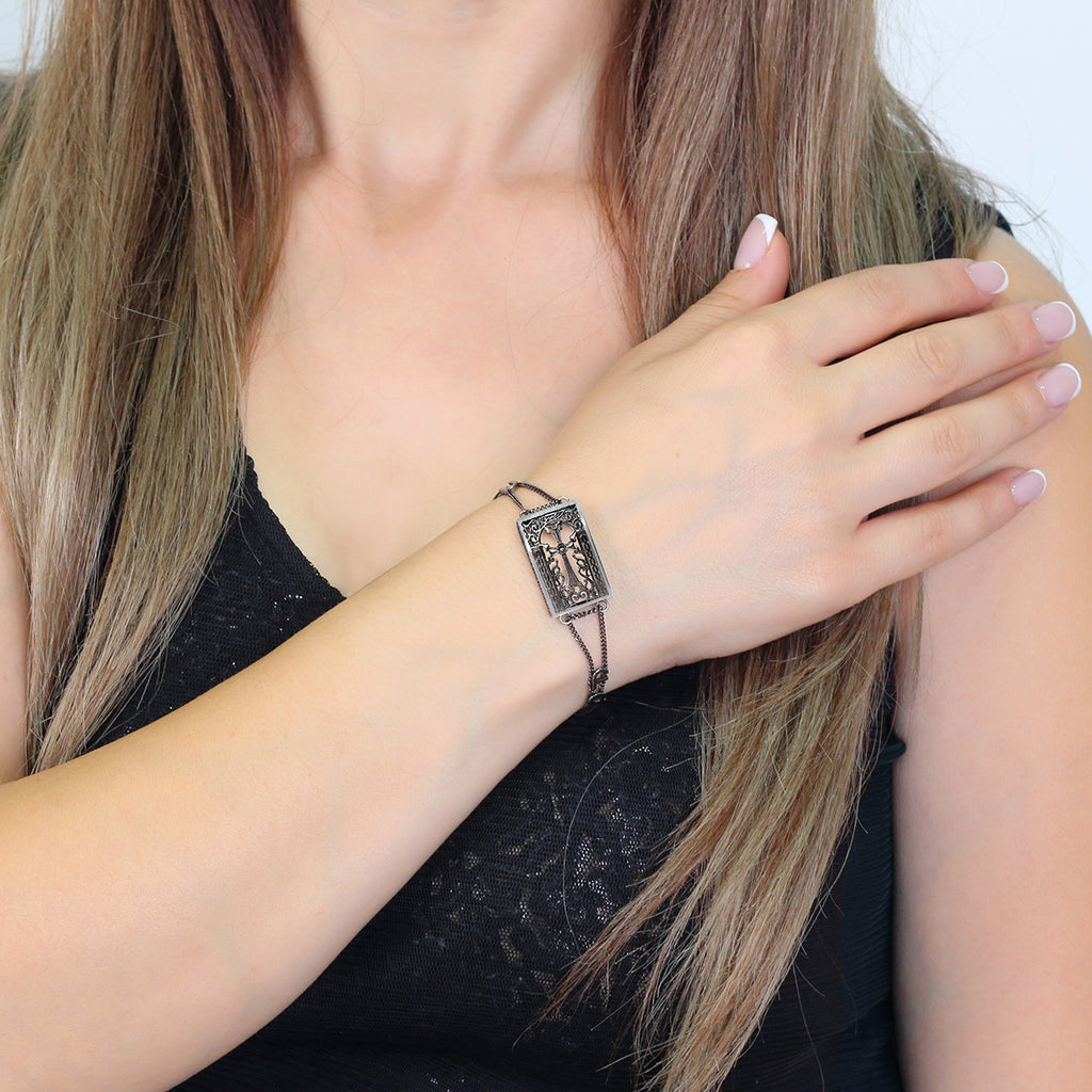 Armenian Cross Stone Bracelet