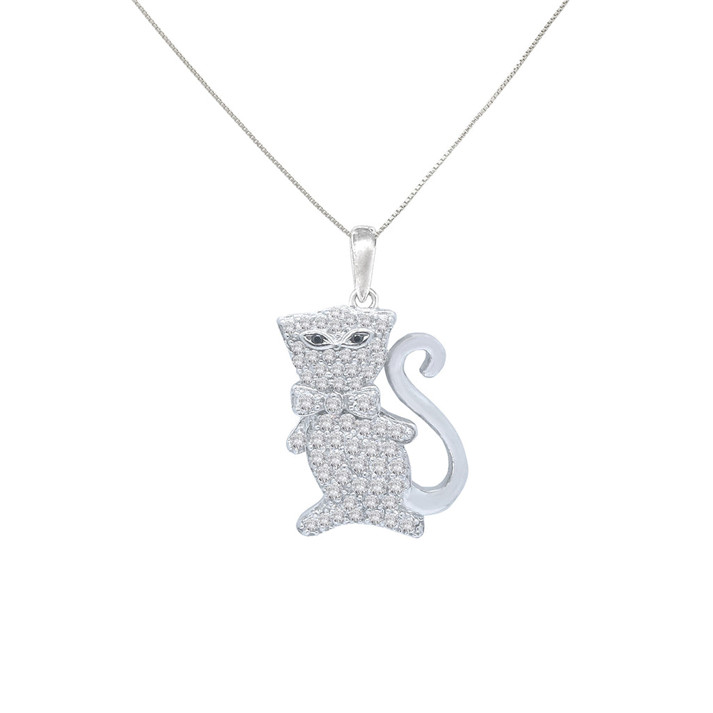 Silidia Sterling Silver Cat Pendant