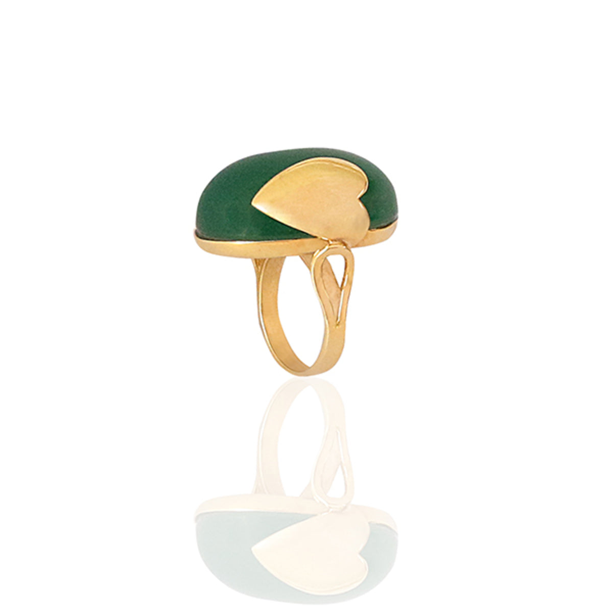 Silver Ring With Emerald Stone