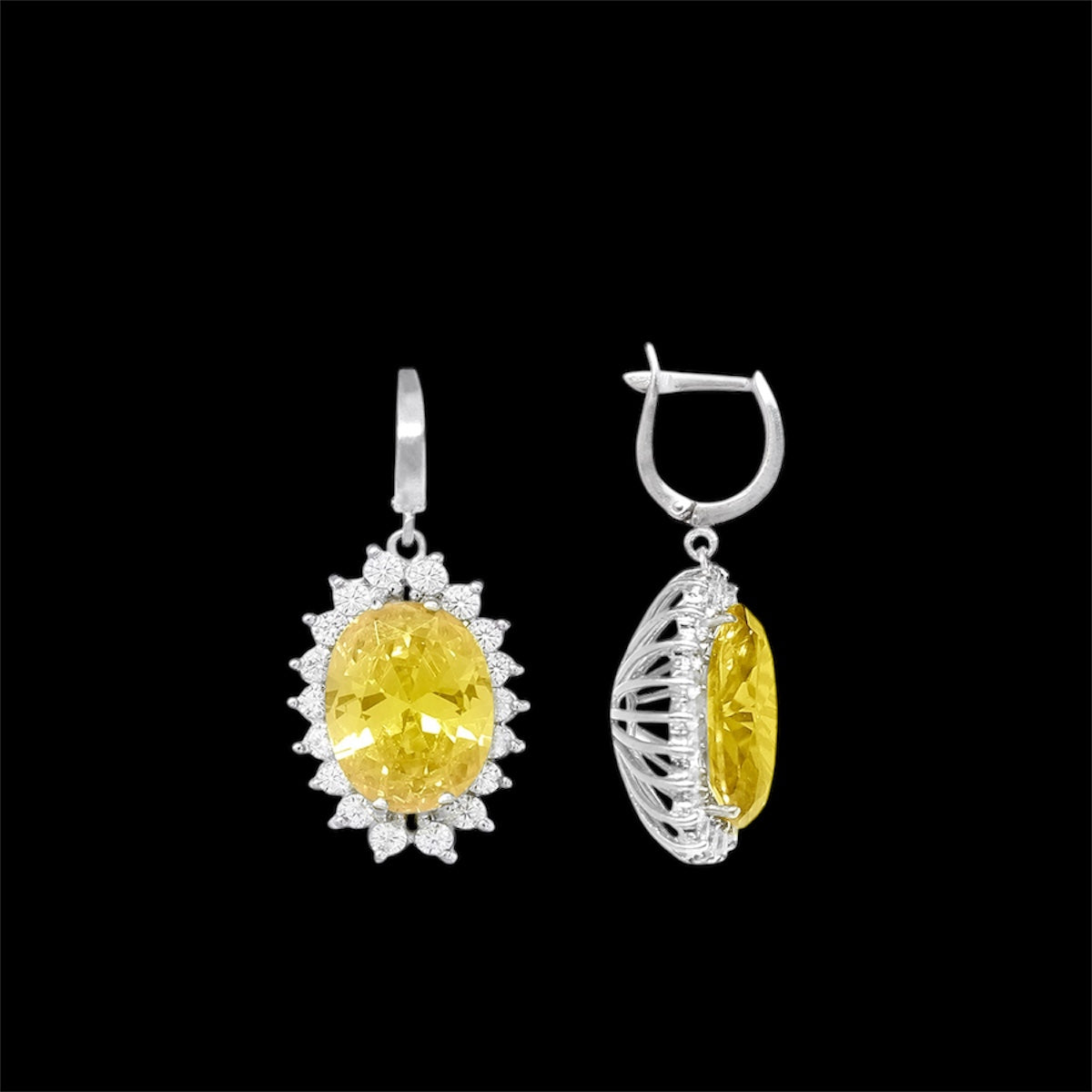 Silidia Oval Earrings
