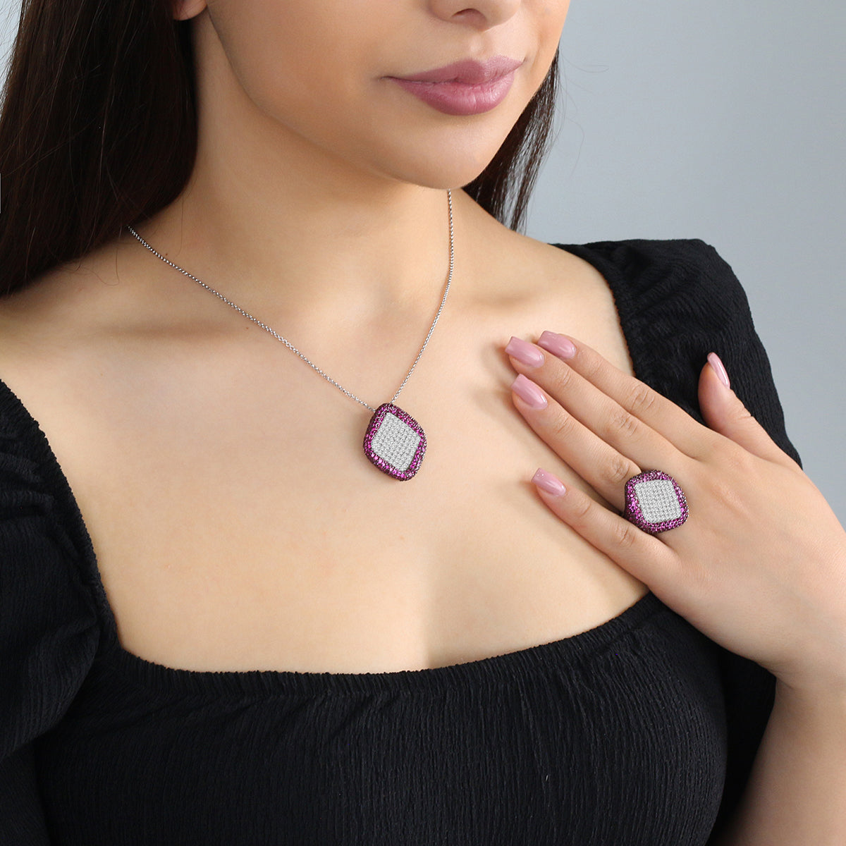 925 Sterling Silver Luxury Statement Ring