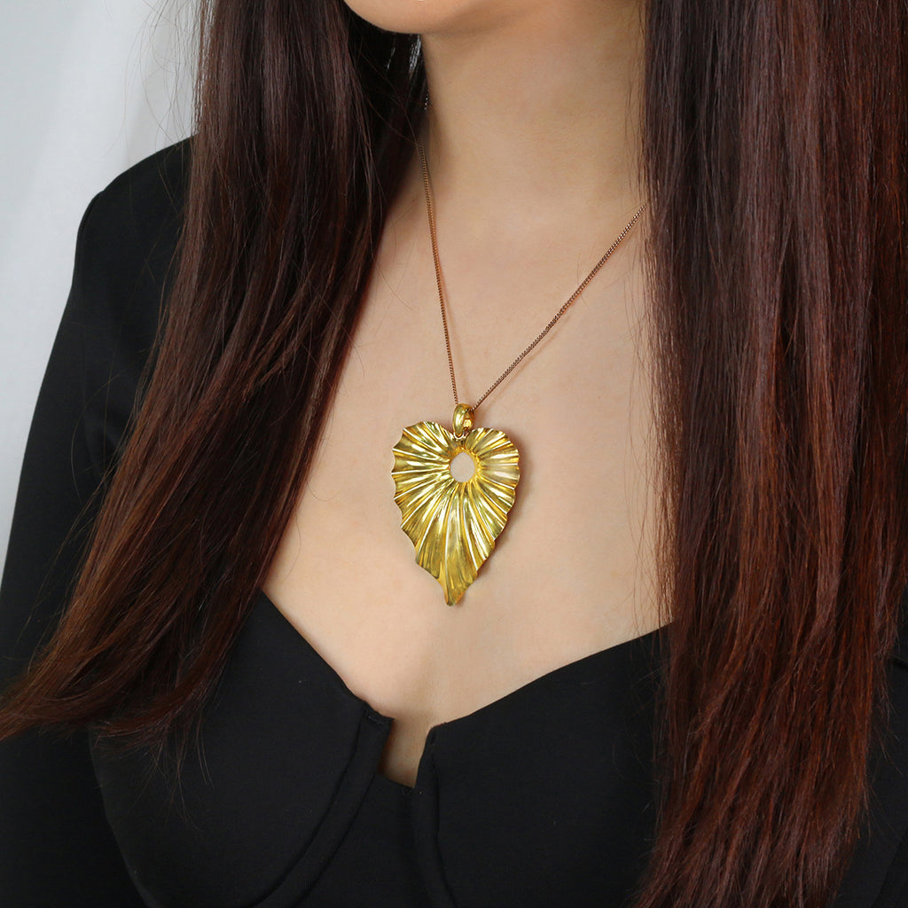 Sterling Silver Leaf Pendant