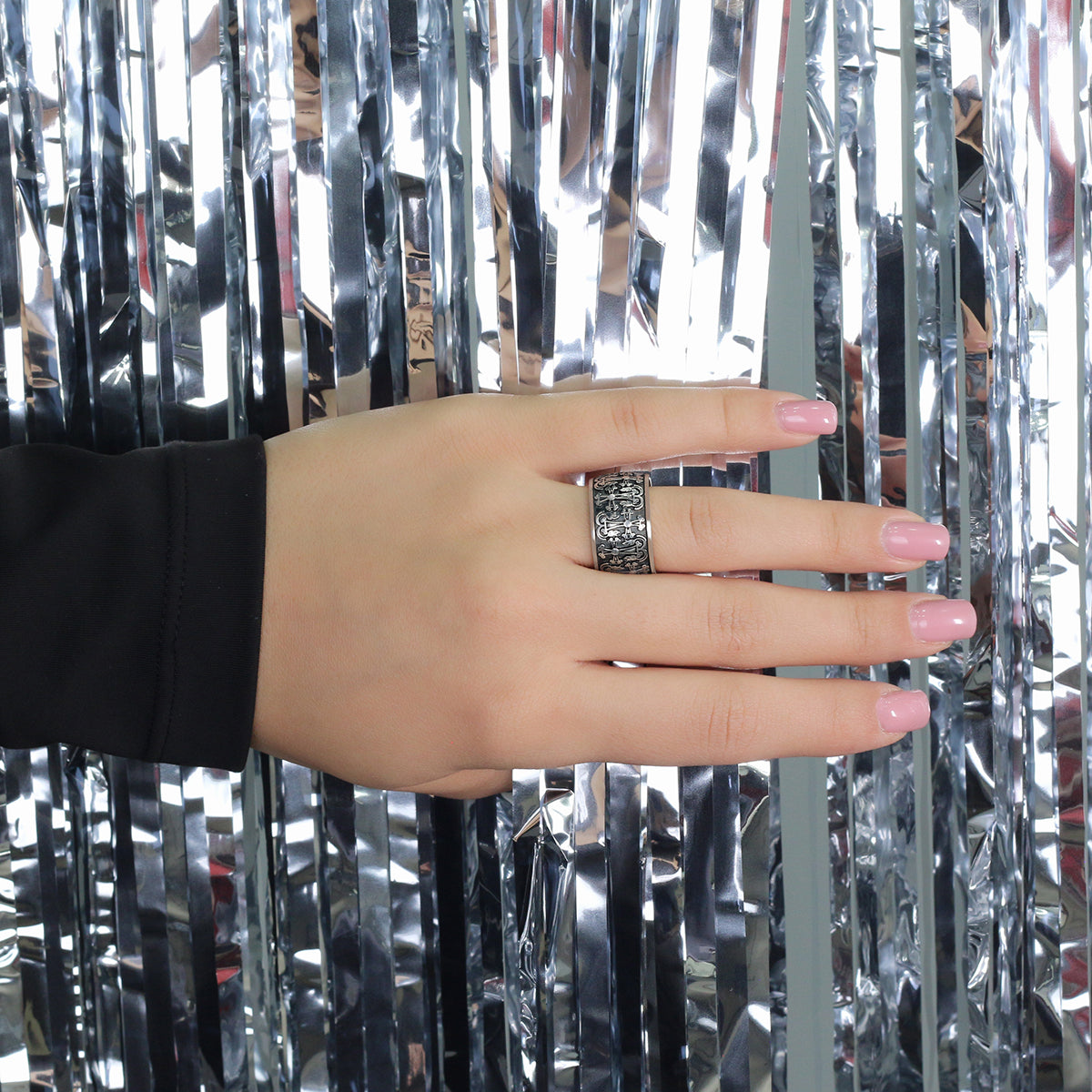 Handmade Ring With Crosses