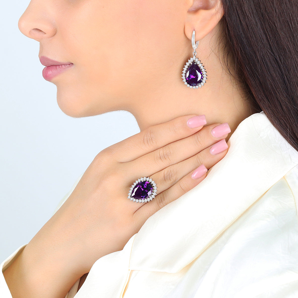 Sterling Silver Purple Ring