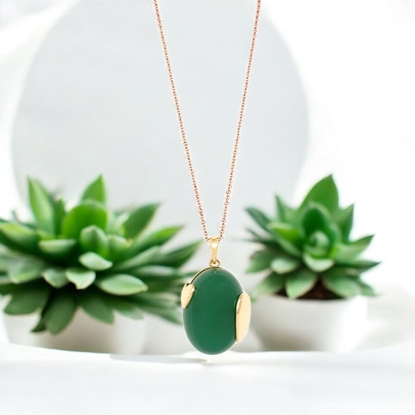 Silidia Green Heart Pendant