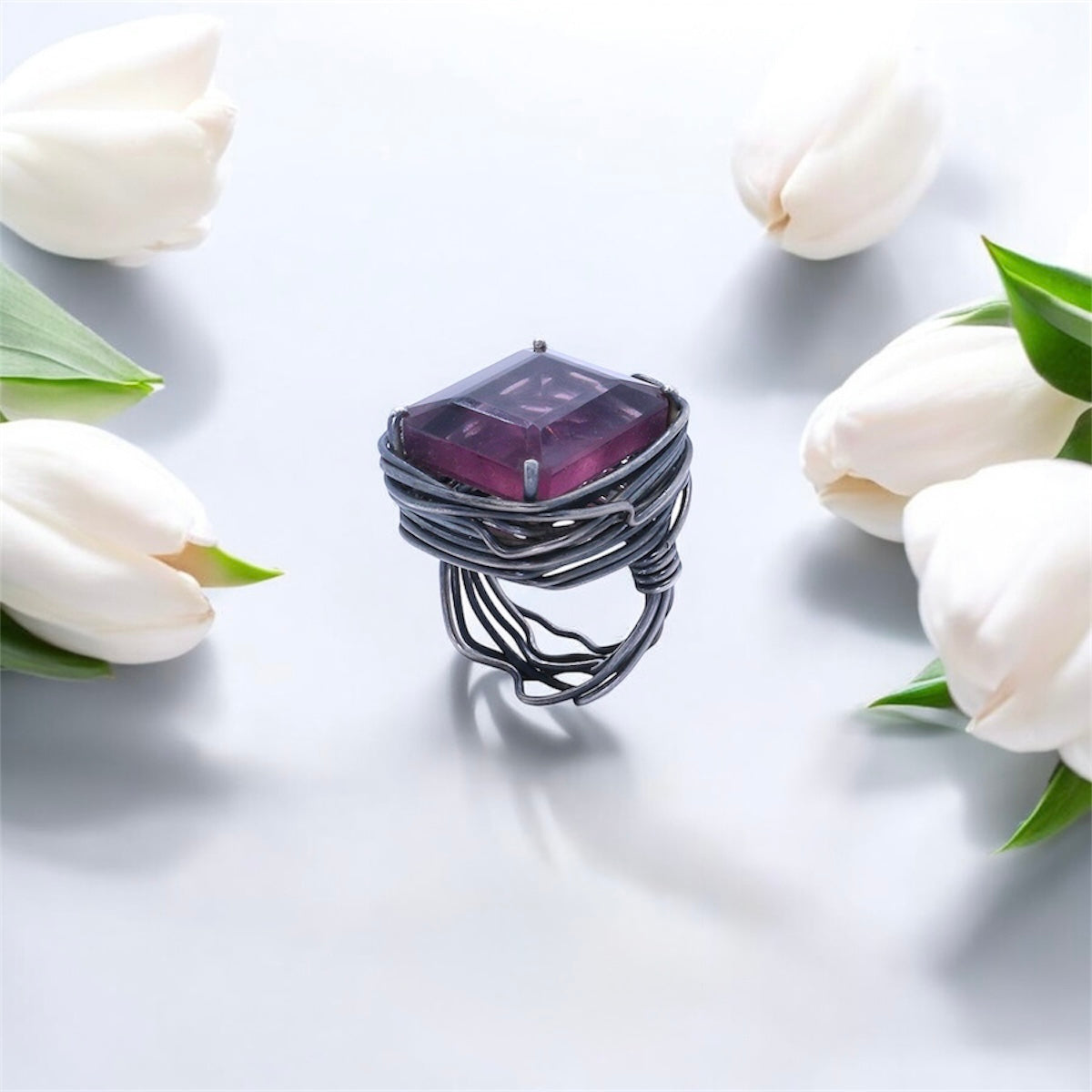 Silidia Rope Row Ring