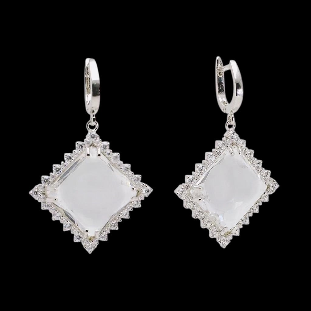 Silidia Square Drop Earrings for Ladies