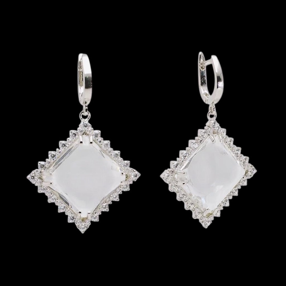 Silidia Square Drop Earrings for Ladies