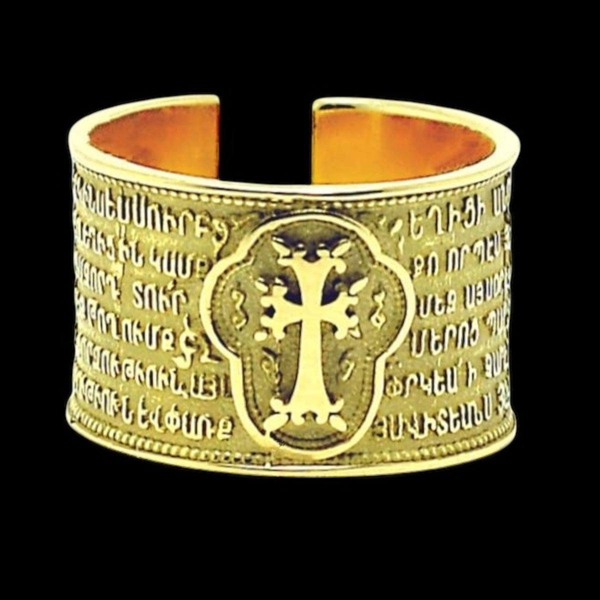 Silidia Armenian Hayr Mer Prayer Ring