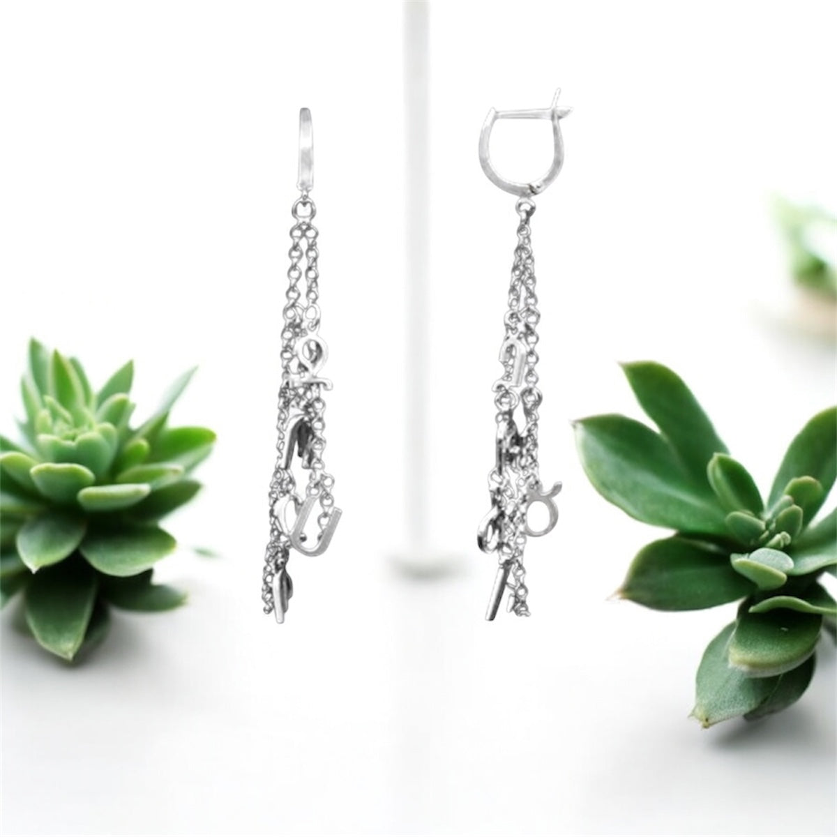 Silidia Silver Earrings with Armenian Alphabet