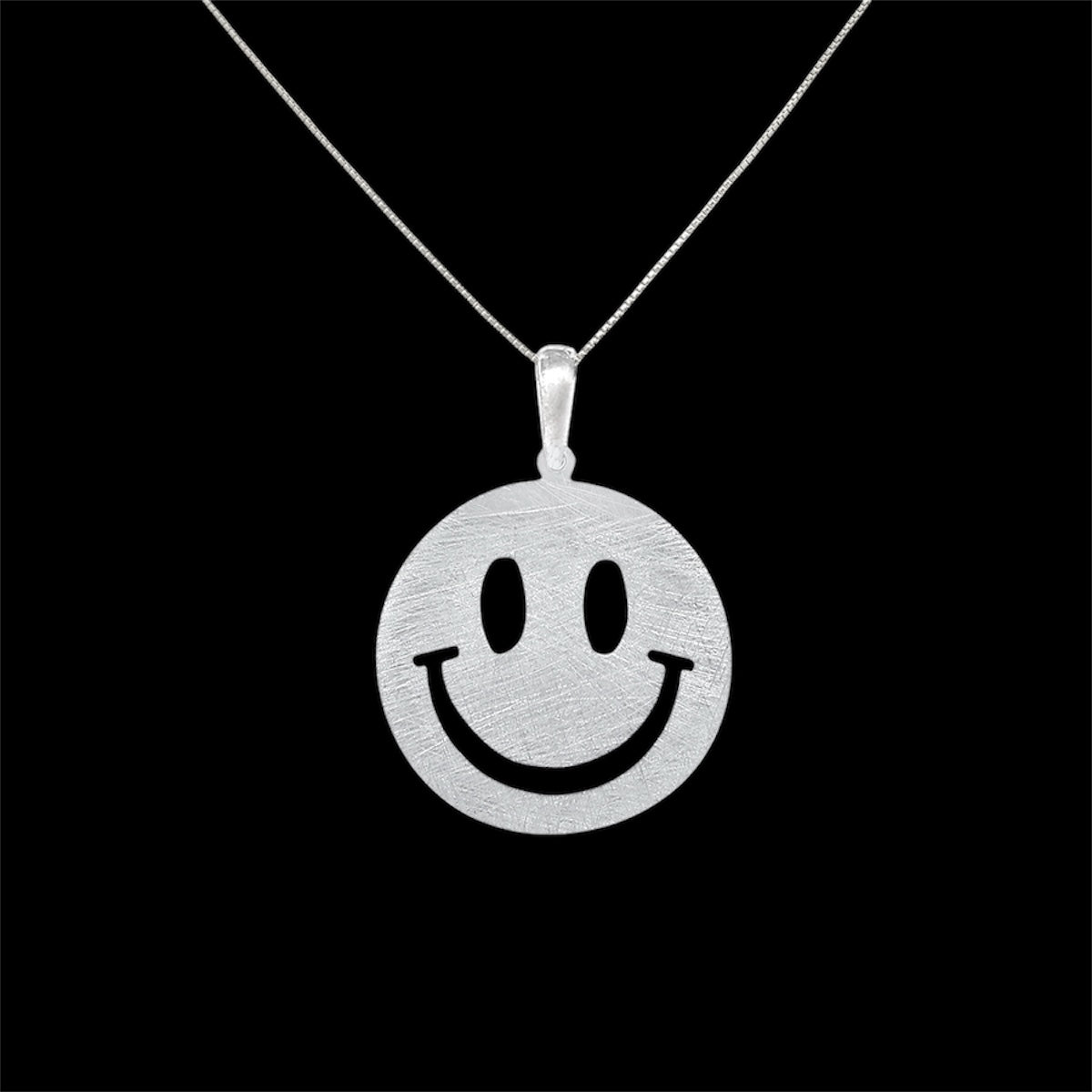 Silidia Sterling Silver Smile Face Pendant
