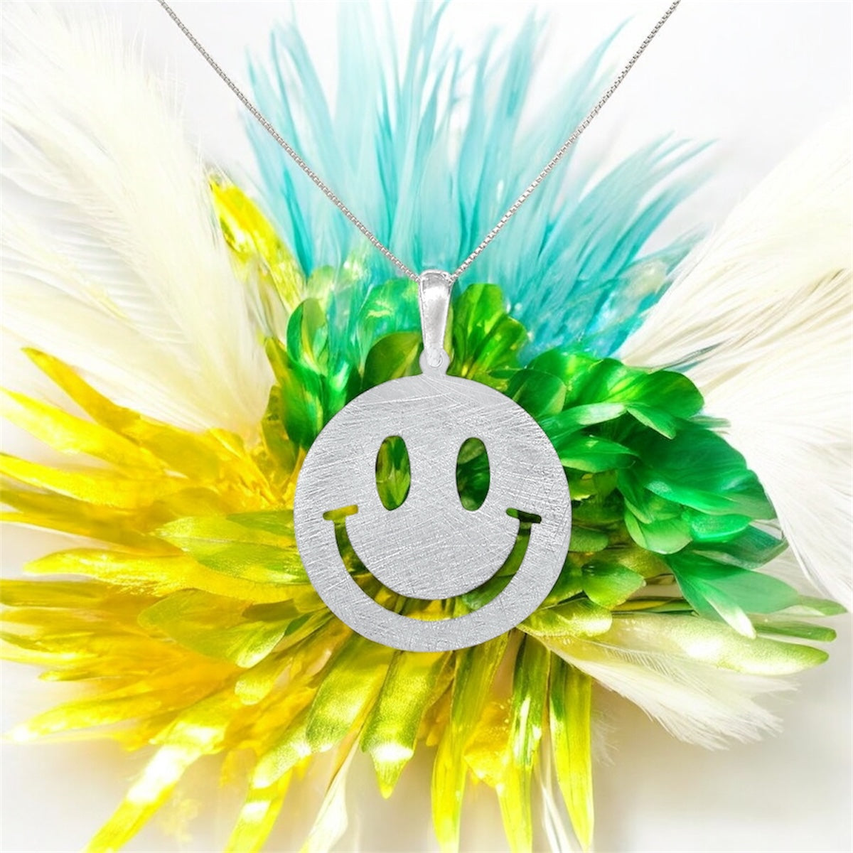 Silidia Sterling Silver Smile Face Pendant