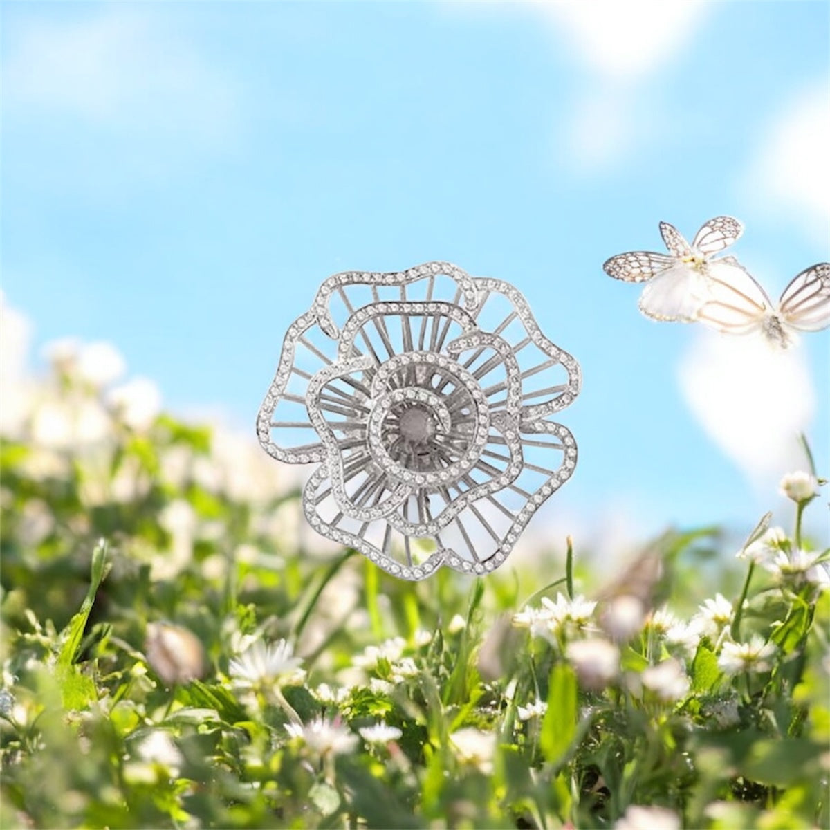 Silidia Rose Flower Ring