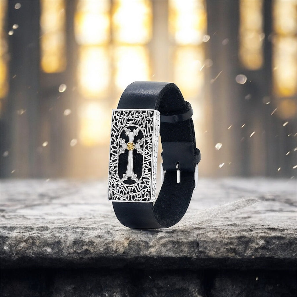 Sterling Silver Bracelet Khachkar