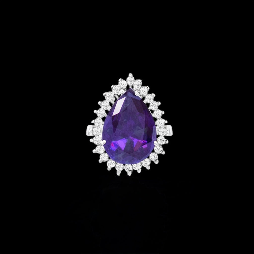 Sterling Silver Purple Ring