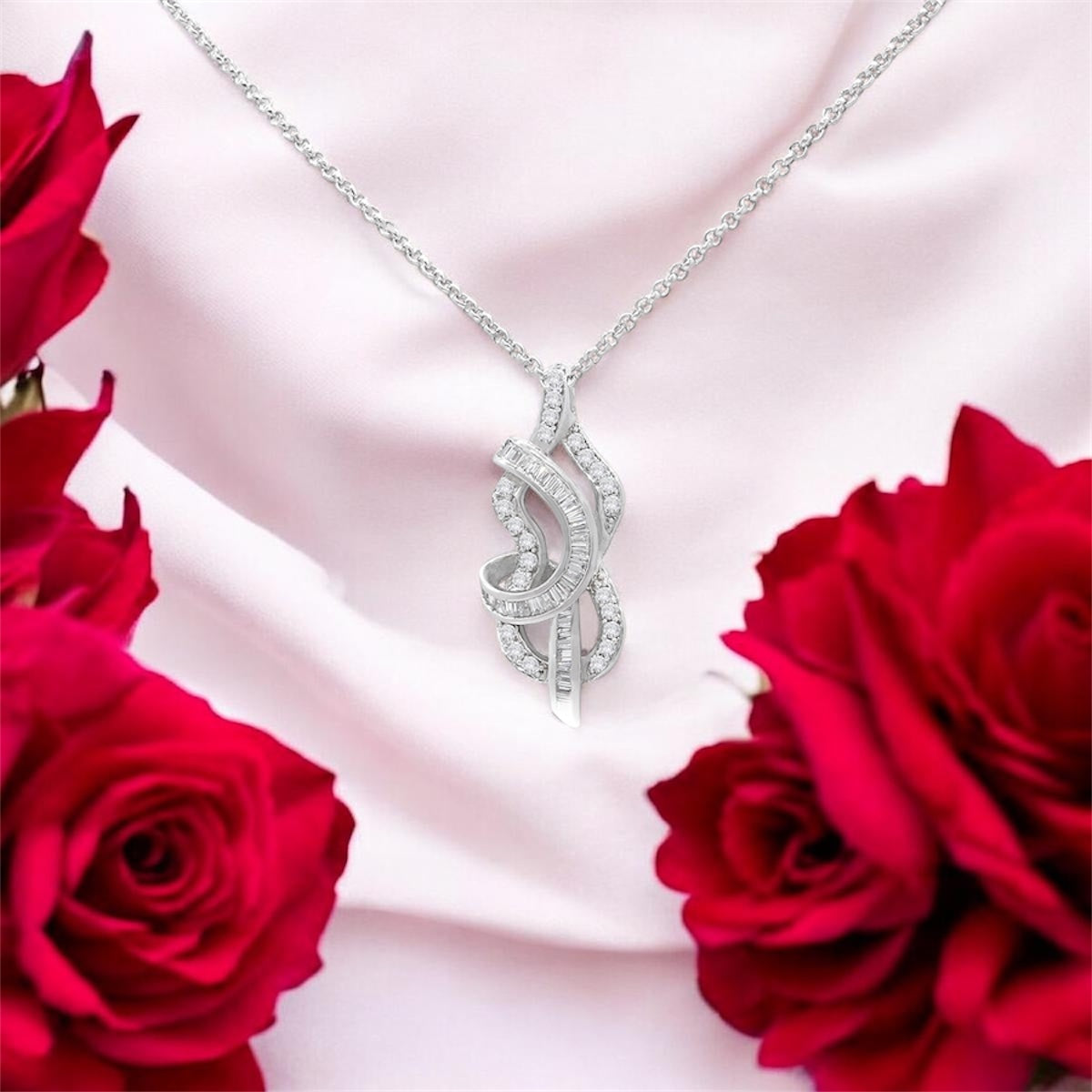 Sterling Silver Elegant Twist Pendant