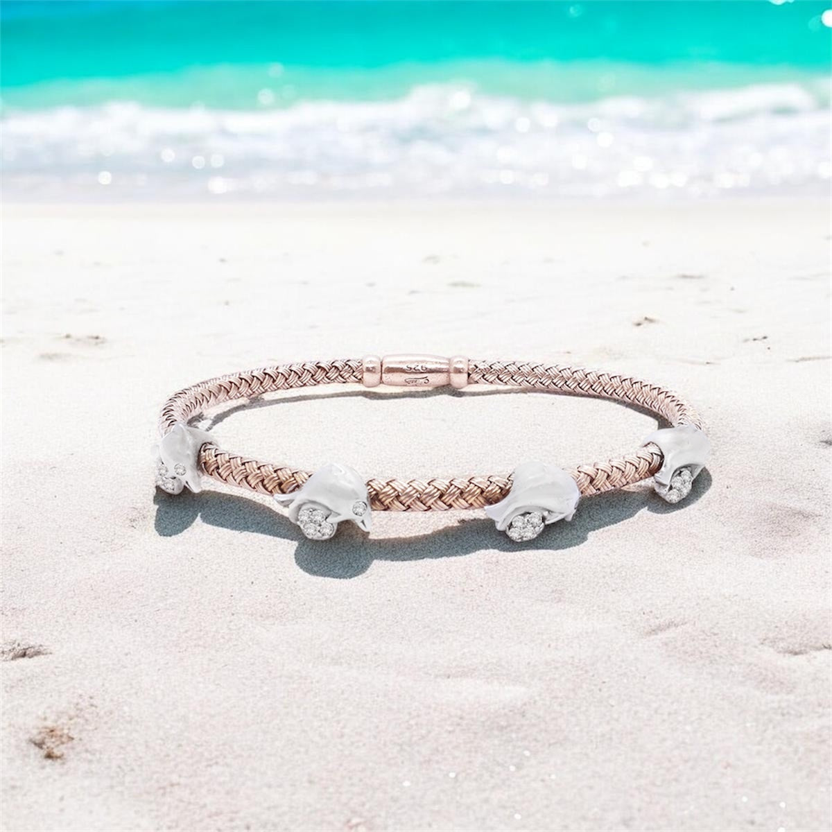 Sterling Silver Bracelet Dolphins