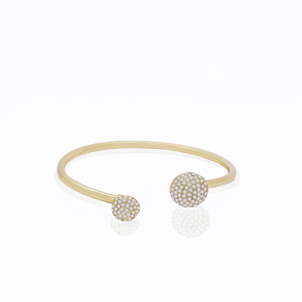 Silidia Teardrop Bangle Bracelet