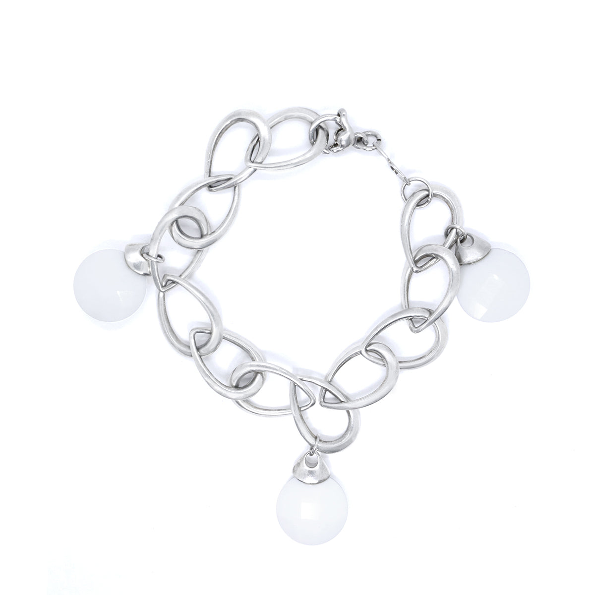 Silidia Bracelet White Artificial Agat